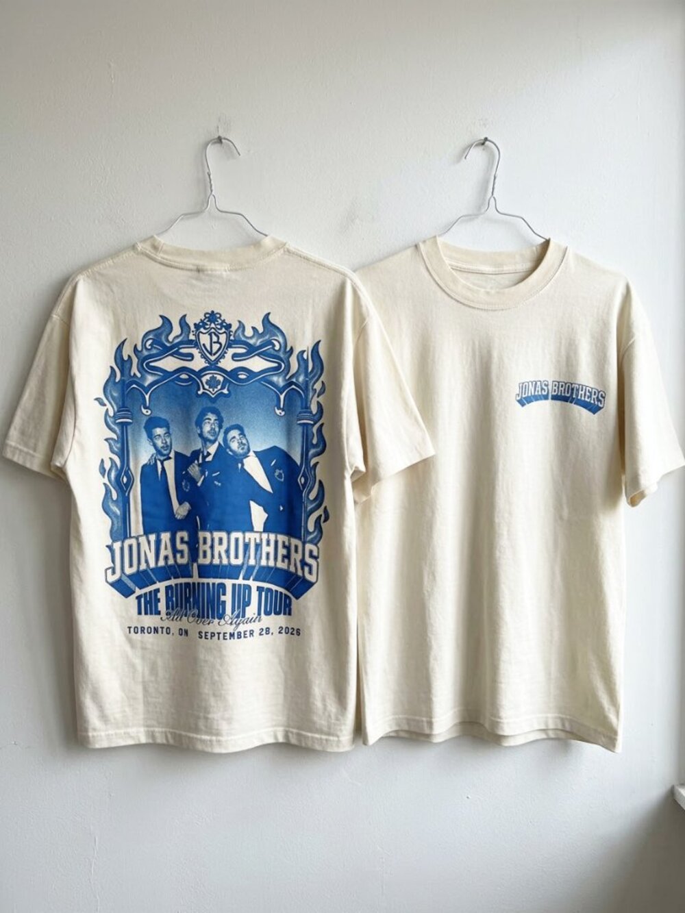Jonas Brothers Burning Up All Over Again Toronto, ON City Tee Reprint